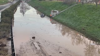 Tulare County Fire shuts down roads due to flooding