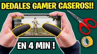 DEDALES GAMERS Caseros en 4 MINUTOS! - GUANTES PARA JUGAR PUBG MOBILE o FREE FIRE GRATIS!