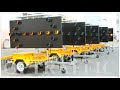 Solar arrow board trailers operation instruction optraffic