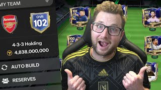 We Built the Highest Rated Squad in FC Mobile! 4 Billion Coin 102 OVR Squad Builder!