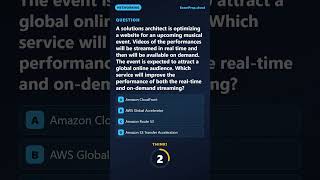 A solutions architect is optimizing a website for an upcoming musical event | AWS SAA-C03 #Shorts