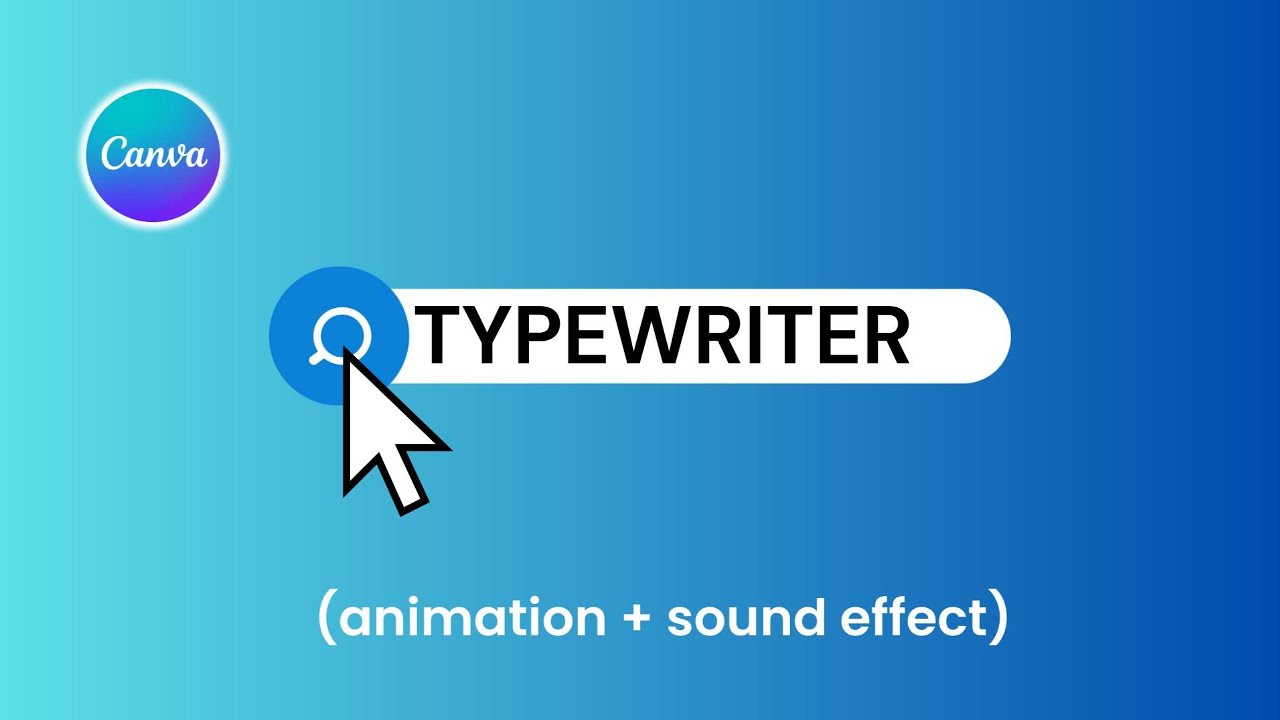 How to Create Typewriter Animation with Realistic Sound Effects in Canva ( Beginner Tutorial )