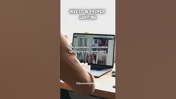 💡 Better Lighting, Better Focus! #Workspace #Productivity #Focus #Lighting #Tips #QuotesAndBrains