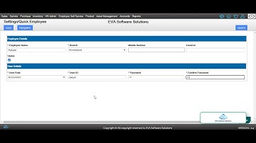 How to create user in EVA