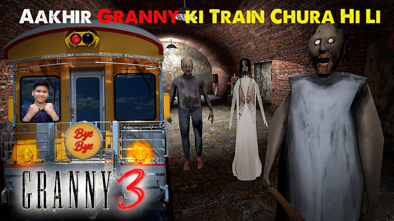 Aakhir Granny ki Train Chura Hi  Li 😂😂| Granny 3 Train Escape