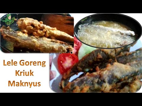 Cara menggoreng lele biar tetap lurus.. 