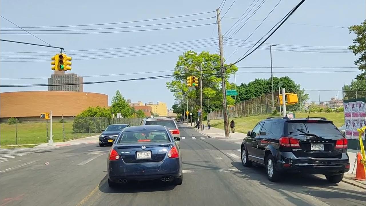 Driving on Guy R Brewer Blvd from 120th Ave and Jamaica Ave,turn right