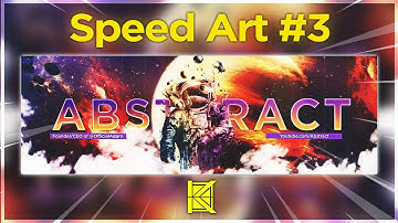 "Lost In ART" - 2D Abstract Twitter Header ( SpeedART #3 )
