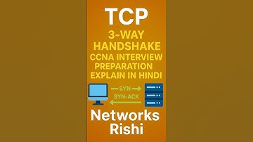 TCP 3-Way Handshake Explained in 60 Seconds 🤝📶 #ccna #networking #interview #tcp #networksrishi