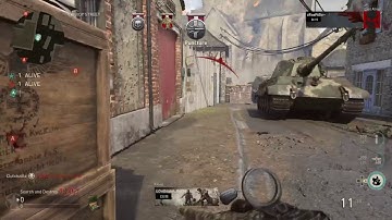 1v4 Clutch Call of Duty ww2 GameBattles Search and Destroy