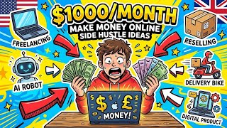 “Top 5 Side Hustles That Actually Work in 2026 💸 (Make $1,000+/Month from Home!) 🇺🇸🇬🇧”