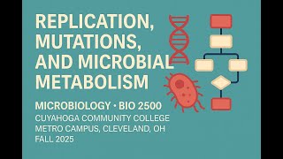 Replication, Mutations, and Microbial Metabolism | BIO-2500 | Cuyahoga Community College (Fall 2025)