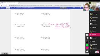 Solving Systems of Equations Using Elimination with Kutasoftware Worksheet