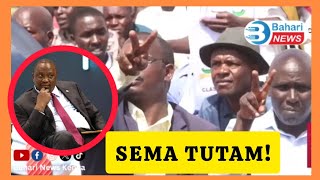 DRAMA in Kabarak University as Chants Of TUTAM Erupt amid Uhuru Kenyatta's Speech