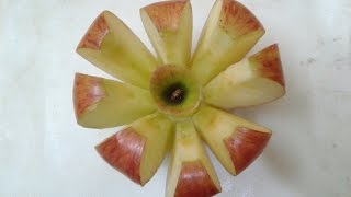 How To Cut An Apple Like A Beautiful Flower In Just 5 Seconds