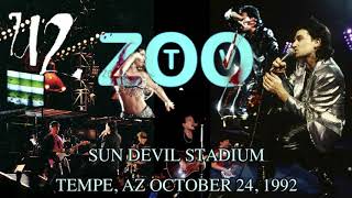 U2 ZOO TV TOUR live from Sun Devil Stadium, Tempe AZ 1992 enhanced audio Longest show of the tour!