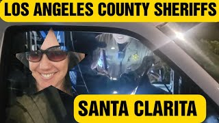 LOS ANGELES SHERIFFS SANTA CLARITA ILLEGALLY PARKED