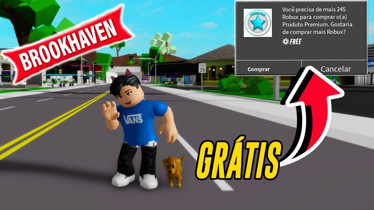 COMO GANHAR O PREMIUM DE GRAÇA NO BROOKHAVEN ROBLOX (2022) 