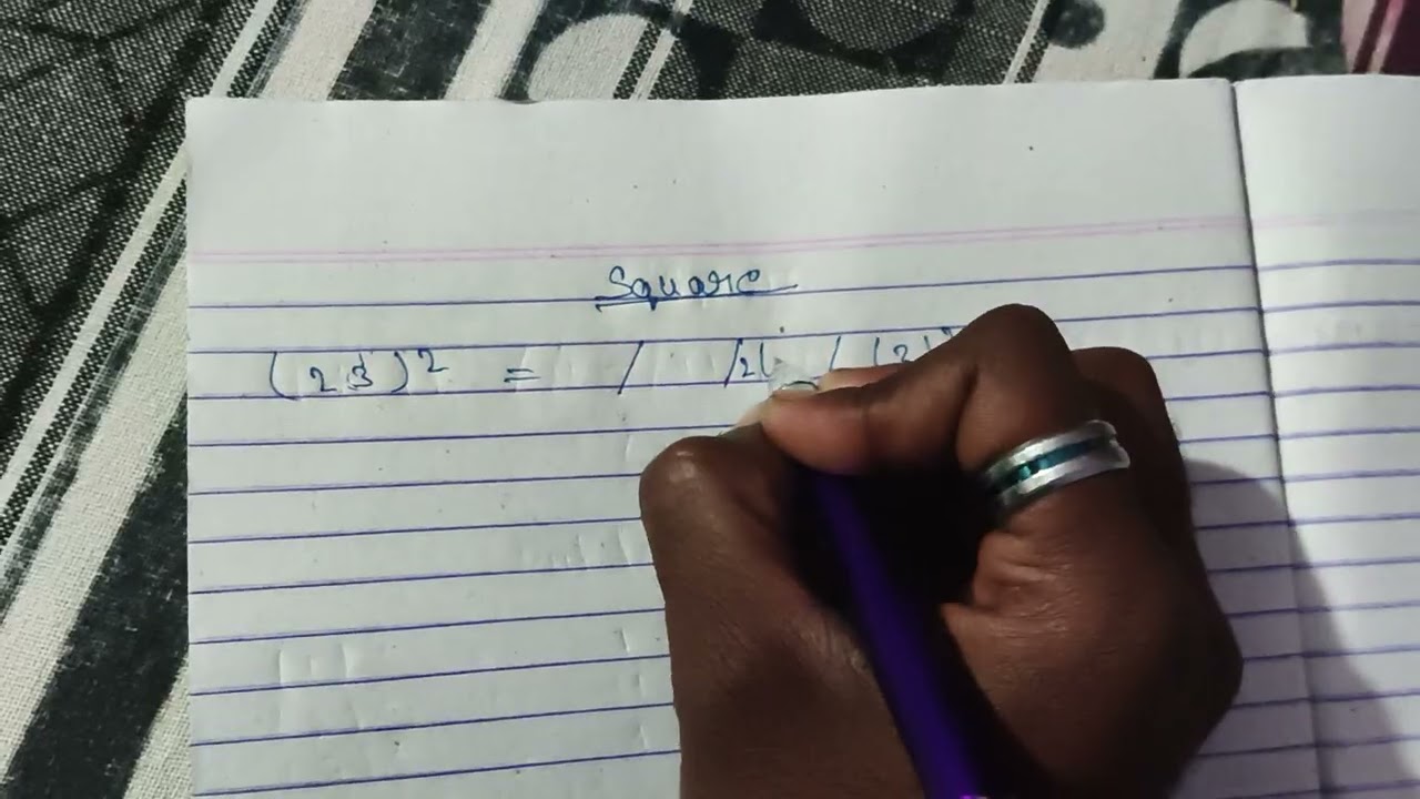 Square solution math 2nd class//square easy or short tricks ke sath