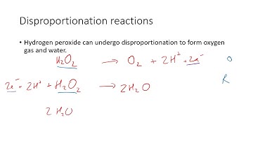 RX04 - Disproportionation and self indicating redox reactions
