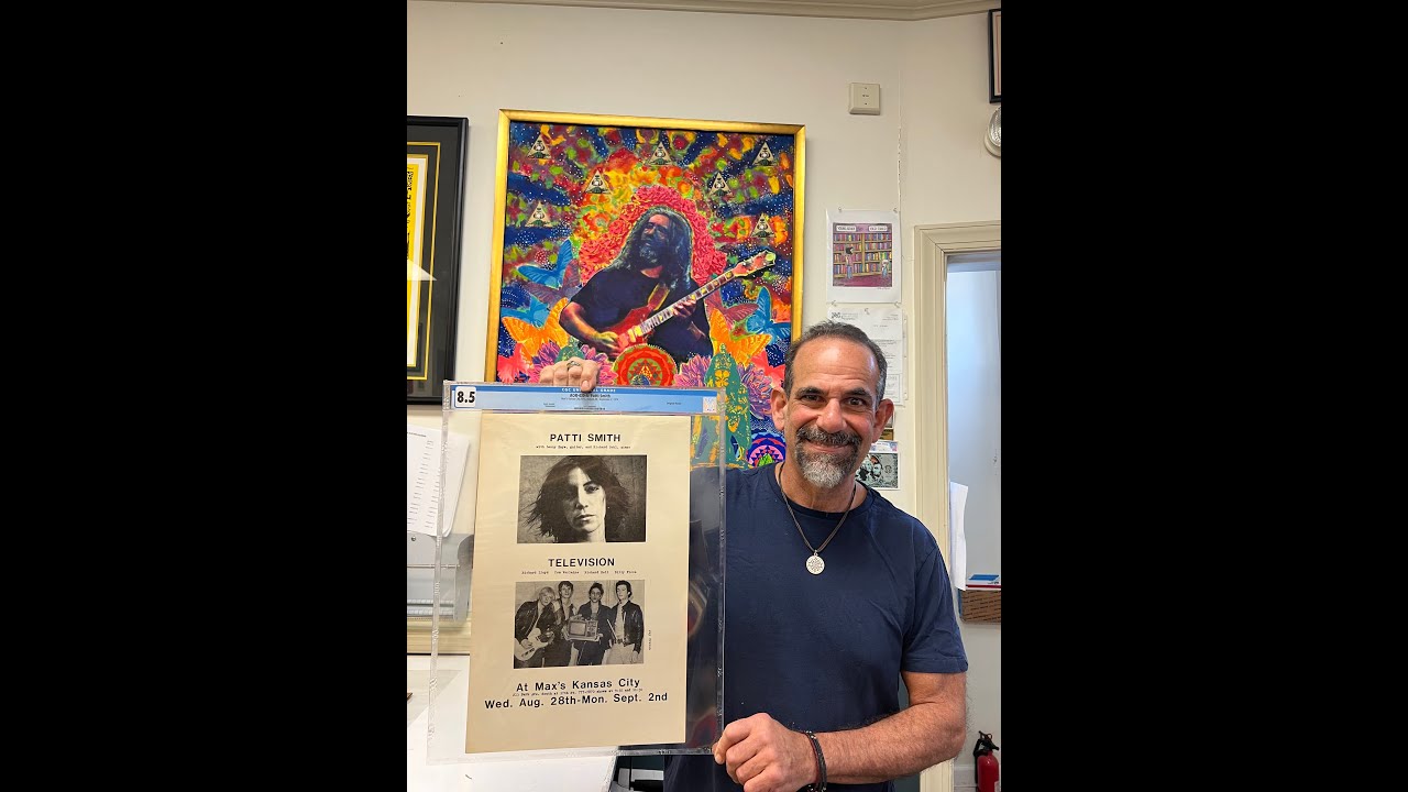 RARE Historic Punk Poster! Patti Smith and Television at Max's Kansas City