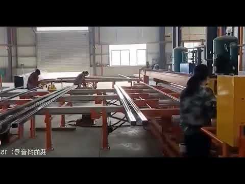 Automatic aluminum profile film applicator and bag packing line