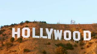 Hollywood Sign Video 4k  Drone footage