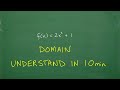 Domain of a Function – Understand in 10 min