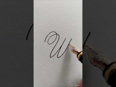 Как красиво написать букву Ш перьевой ручкой? Каллиграфия и красивое письмо