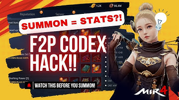 Summon for Codex Progress as F2P | MIR4 Stat Boost Tips 2025