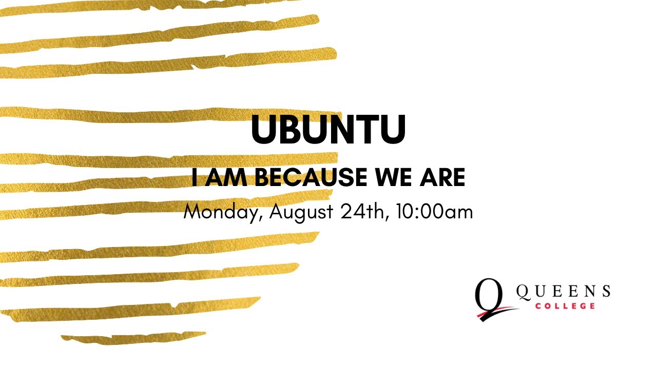 I am because we are I am because we are