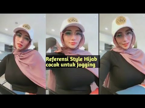 Style hijab ketat | Referensi hijab tante bohay Watermelon untuk jogging | Sexy Hijab Beauty