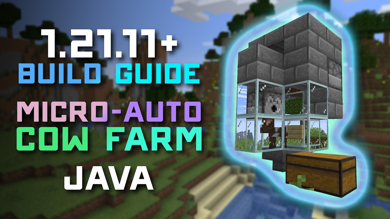 Compact Farm Machine Minecraft Minecraft 1.21.11+ Micro Automatic Cow Farm 🐄 Compact & Easy Build ...