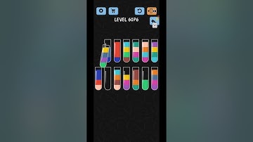 Water Color Sort Level 6076 Gameplay WalkThrough Solution