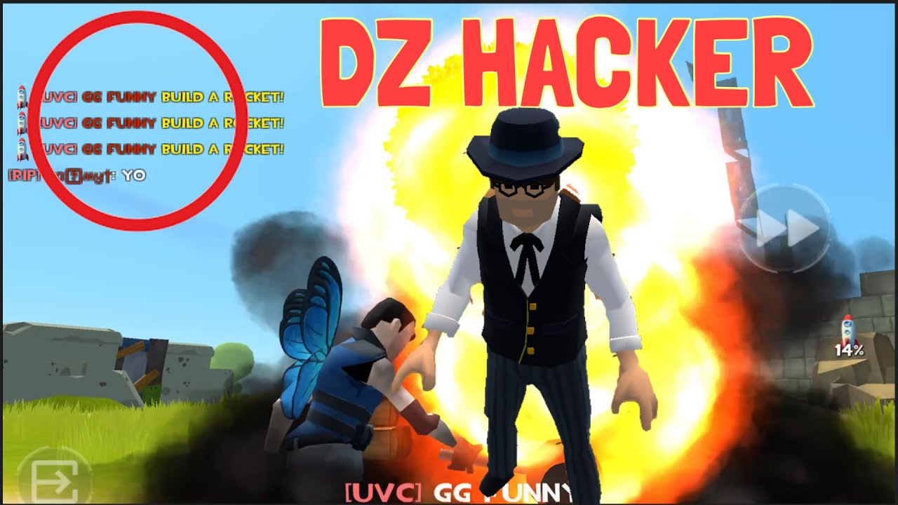 Rocket Royale DZ FUNNY GAMER HACKER KILLED JEFF Android Gameplay 124