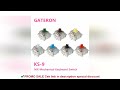 Gateron Switches Mechanical Keyboard KS-9 3 Pin Red Brown Blue Green White RGB Silent Clicky Linear
