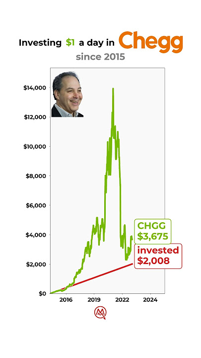 POV: You invested $1/day in Chegg📈🔥 #chegg #investments #stockmarket