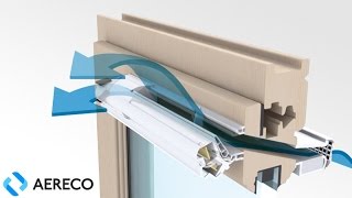 Приточный клапан для пластиковых окон Aereco (Аэрэко) видео Оконный приточный вентиляционный клапан EMM