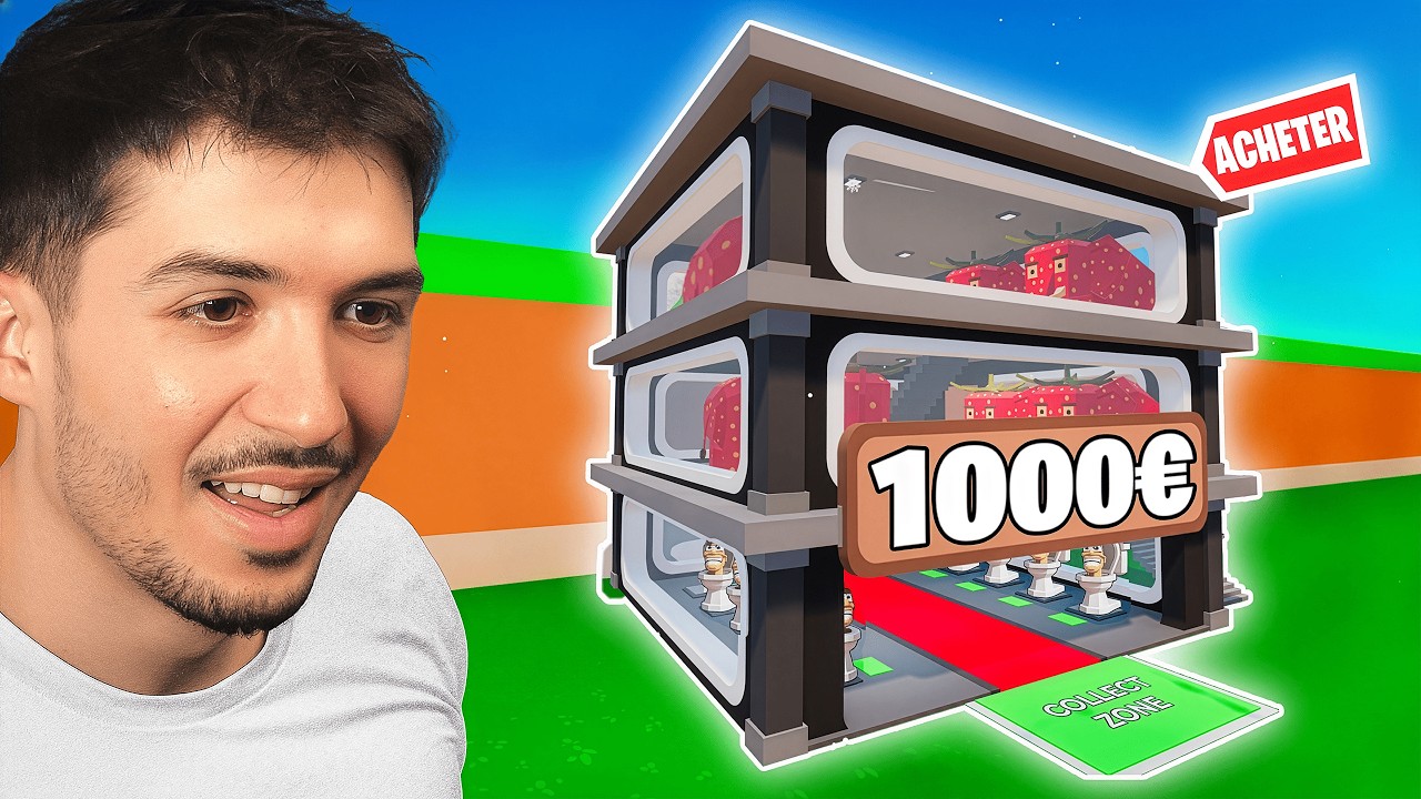 J'AMELIORE MA BASE AVEC 1000€ SUR STEAL THE BRAINROT