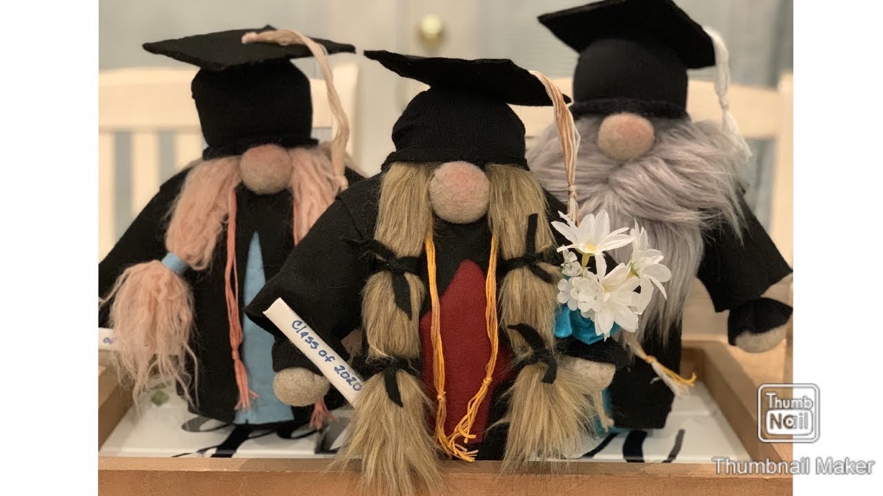 Class Of 2020 Easy DIY Graduation Gnomes No Sew