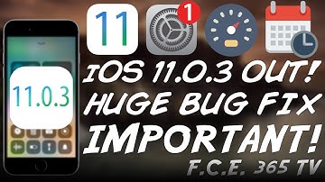 iOS 11.0.3 RELEASED! HUGE BUGS FIXED & IMPORTANT ANNOUNCEMENT