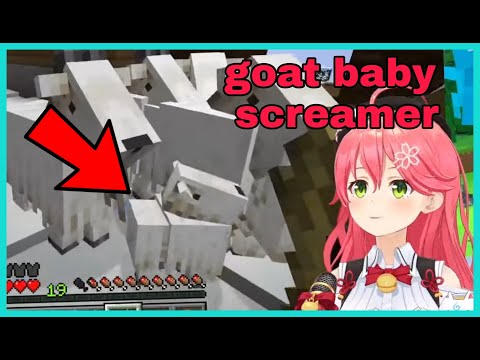 Sakura Miko Can't Stop Laughing At Screaming Baby Goat | Minecraft [Hololive/Eng Sub]