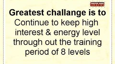 Conduction of Mastermind Abacus Classes