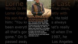Celebrity Lorne Greene’s Final Words to His Son 31ev8QdsVCQ 14 score65 unknown lorne greene as ben cartwrig Wealth