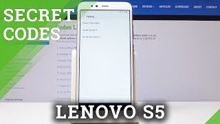 Secret Codes LENOVO S5 - Hidden Mode / Advanced Info screenshot 3