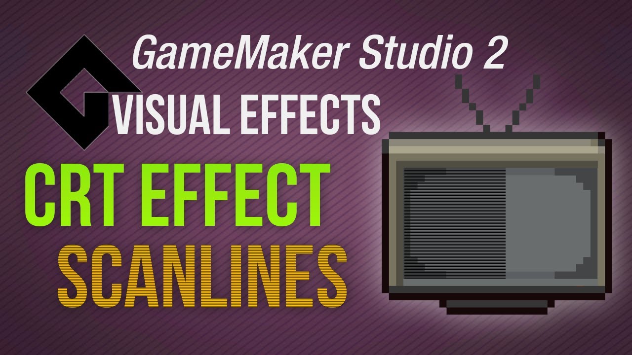 Crt effect - scanlines [GameMaker Studio 2 | Vfx] - YouTube