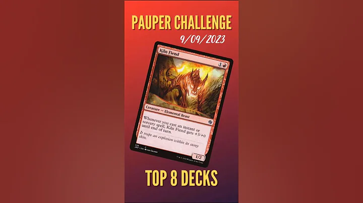 Saturday Pauper Challenge TOP 8 Decklists (2023-09-09) #shorts #mtgpauper #pauperchallenge