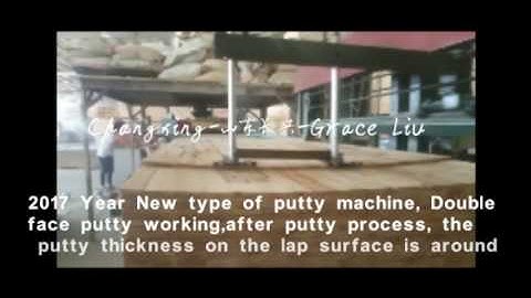 New 2017 automatic puttying machine- core board, blockboard putty machine