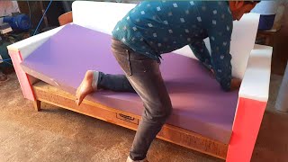 How To Make Three Seater Sofa At Home |Latest Mode 3 Seater Sofa| Three Seater Sofa Kaise Banaye