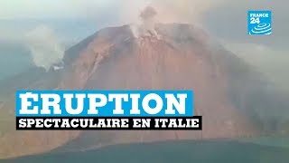 Un mort dans l'éruption du volcan Stromboli en Italie